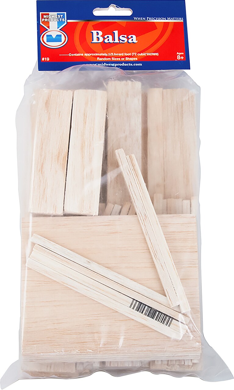 Wood Assortment Economy Bag-Balsa